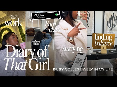 Productive College Week In My Life | Studying, Marketing Classes, & Apartment Deep Clean