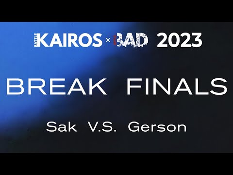 Battle Kairos 2023  | Breakin' Finals | Sak vs Gerson