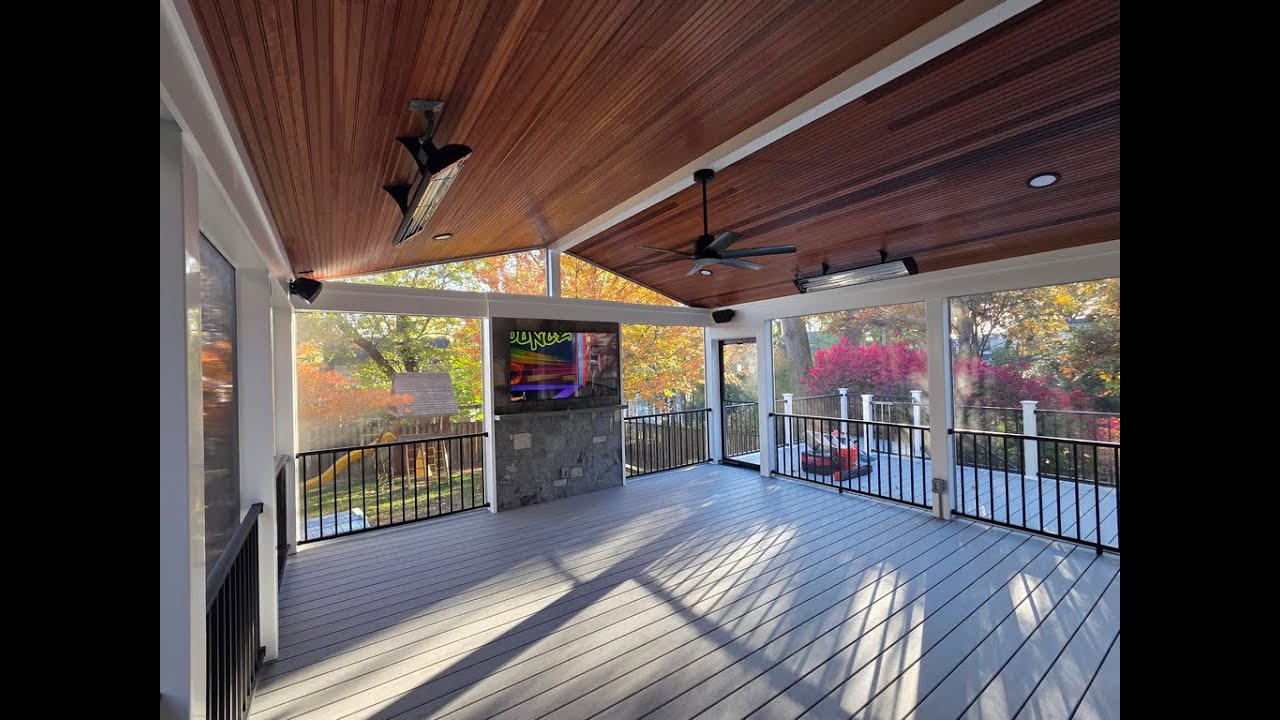 Luxury Estate Hardscape & Screened Porch: Marvin Door, Techo-Bloc & Flagstone | Arlington, VA (video still)