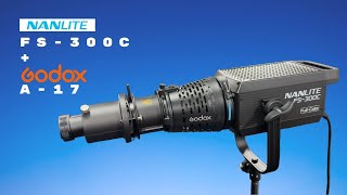 Amazing result with the Nanlite FS-300C and the Godox A-17!