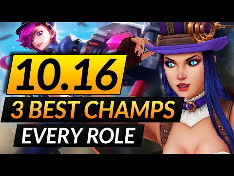 Top 3 BROKEN CHAMPIONS to MAIN of EVERY ROLE - 10.16 BEST Meta Picks and Tips | LoL Pro Guide
