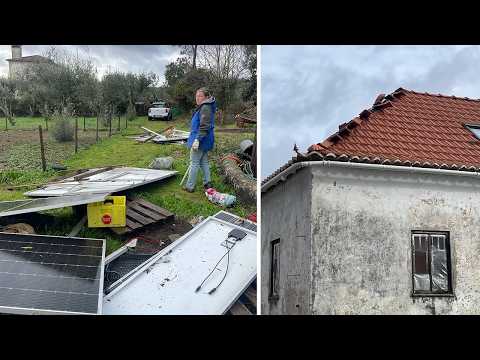 Aftermath of Storm Kristin on our Home in Rural Portugal