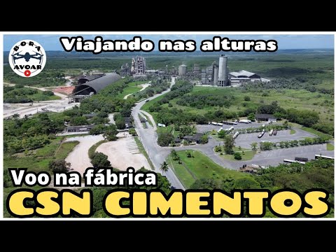 Passeio aéreo pela fábrica de cimentos CSN CAAPORÃ na Paraíba