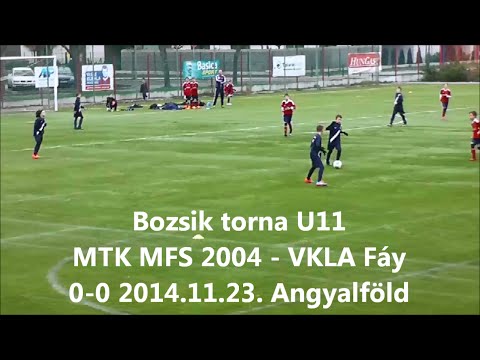 Bozsik torna U11 MTK MFS 2004 - VKLA Fáy 0-0 2014.11.23. Angyalföld