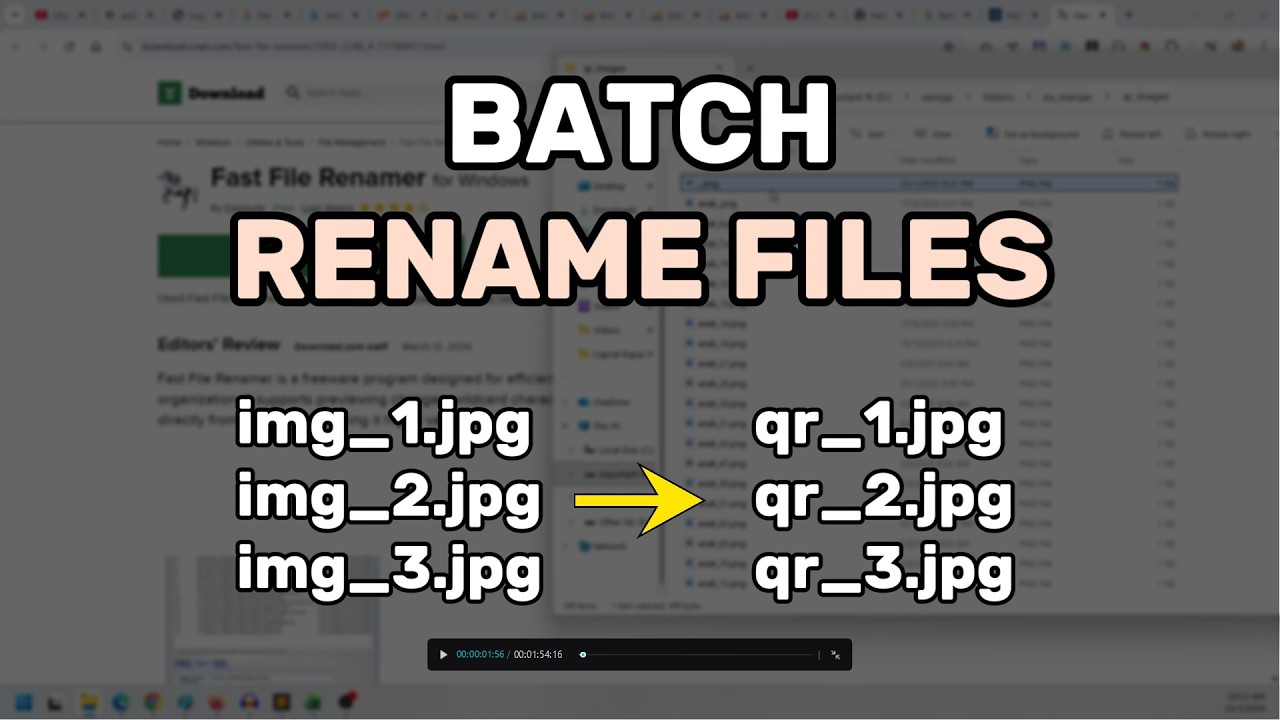 Batch Rename Files Fast on Windows (Prefix, Replace, Remove) - FastFileRenamer