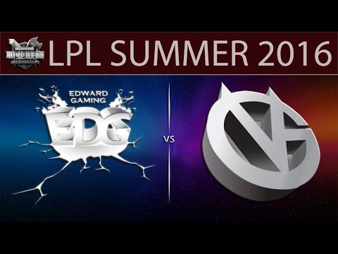 [LoL Highlights] EDG vs VG Game 1 | LPL Summer 2016 (25.06.2016) - EDward Gaming vs Vici Gaming
