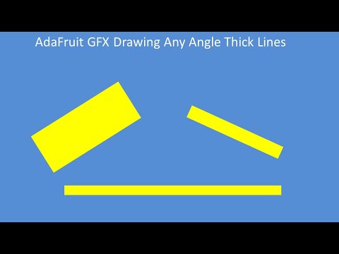 Tech Note 152 - Use the Adafruit GFX Library to draw Lines of Any Thickness and Angle