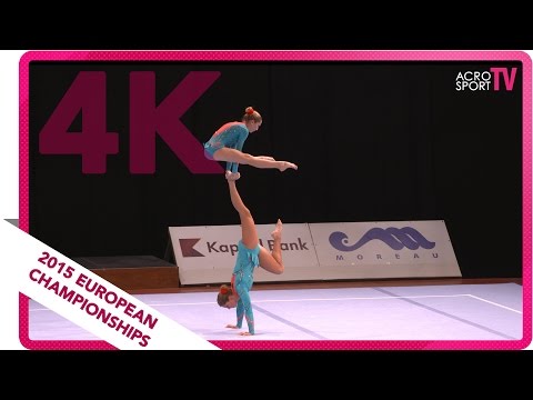 Bogdanova, Veresova - Ukraine - Women´s pair - Senior balance final -  European Championship 2015