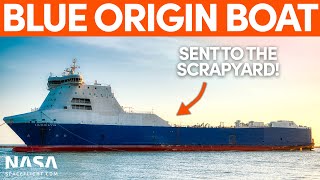 Blue Origin\'s Ship Jacklyn Arrives in Brownsville for Scrapping | SpaceX Boca Chica