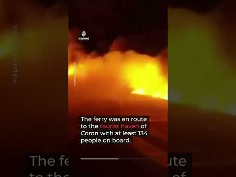 Several dead, dozens missing after ferry fire in Philippines tourist spot