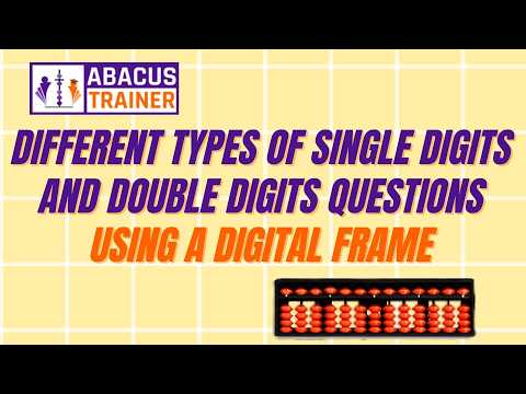 Single & Double Digit Abacus Questions Using Digital Frame | Abacus Practice