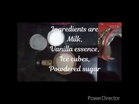 Vanilla milkshake without ice cream