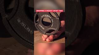 I Dropped a Weight on My Toes… On Purpose #shorts #funny #gym