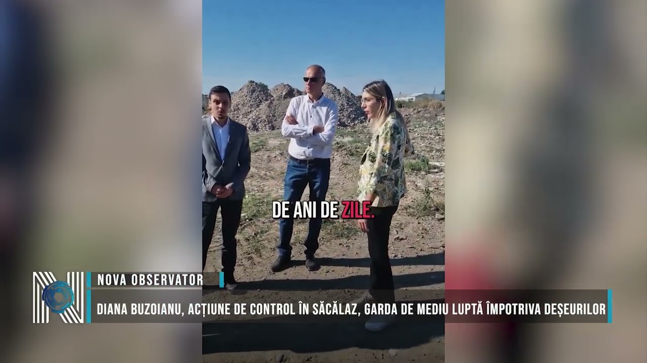 Diana Buzoianu, acțiune de control în Săcălaz, Garda de Mediu luptă împotriva deșeurilor
