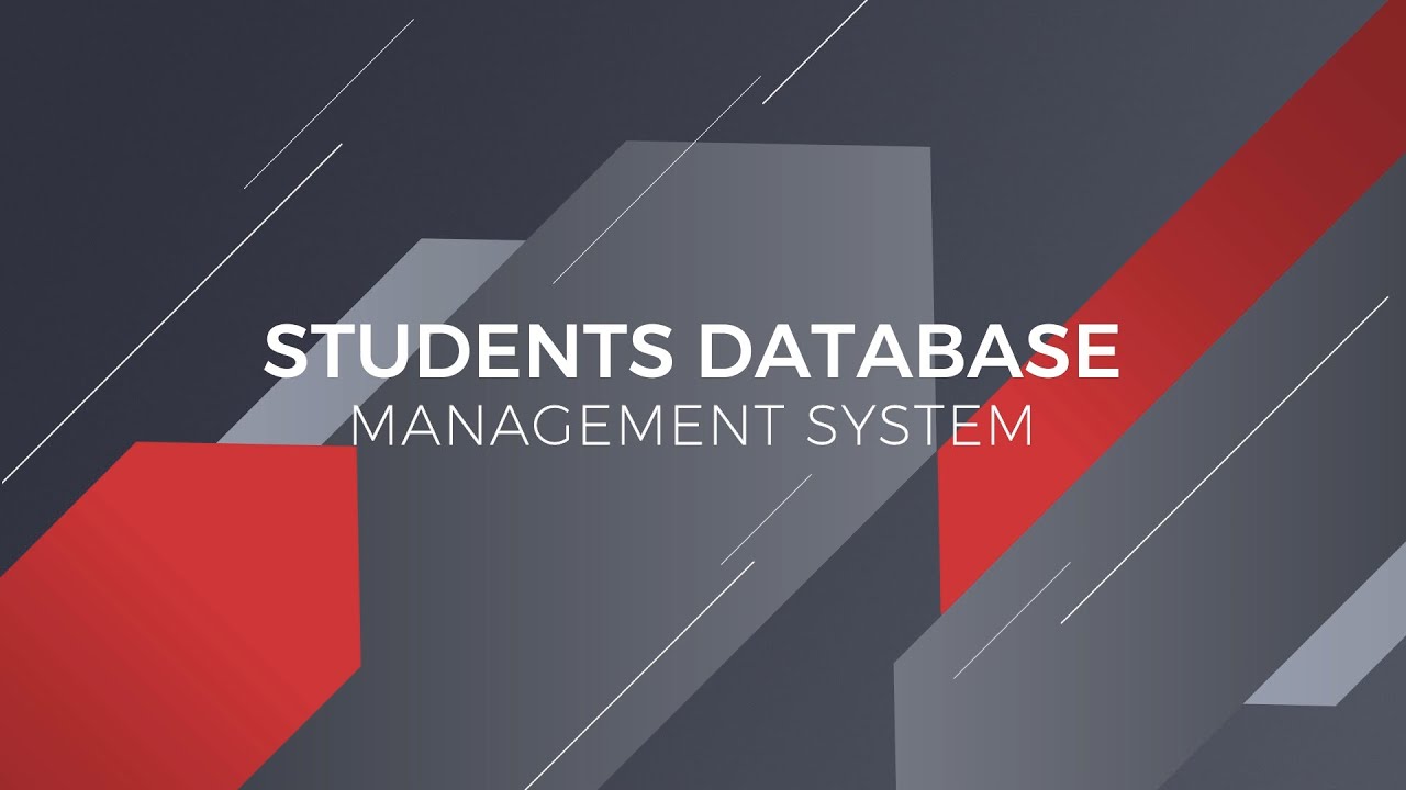 Students Database Management System - DBMS Mini Project using Flask and My SQL