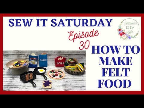 HOW TO MAKE FELT FOOD~PLAY FOOD