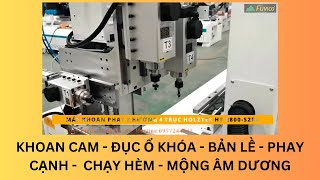 Máy khoan phay 2 hướng 4 trục Holztek HT-2800-S2R4 QUÁ ĐA NĂNG.