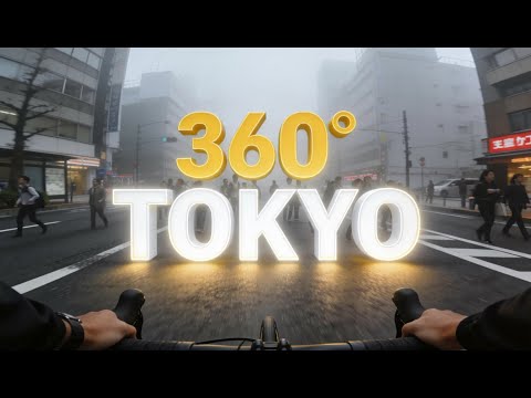 360 ASMR Tokyo adventure | Cycling POV in 8K