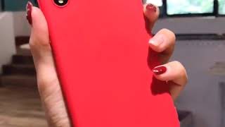 Liquid silicone phone case for samsung a50 a60 a70 a80