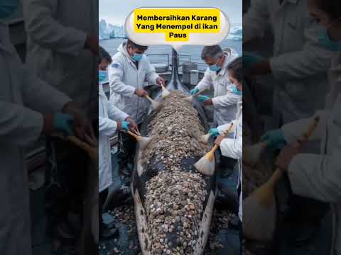 Membersihkan Ikan Paus Biru Hewan Terbesar Di Dunia😱#reels#fyp#fbpro#jangkuanluas#monetisasi
