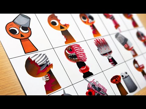 Zeichnung Incredibox Sprunki: Phase 1 bis Phase 13 [Brud] Sprunki Mix