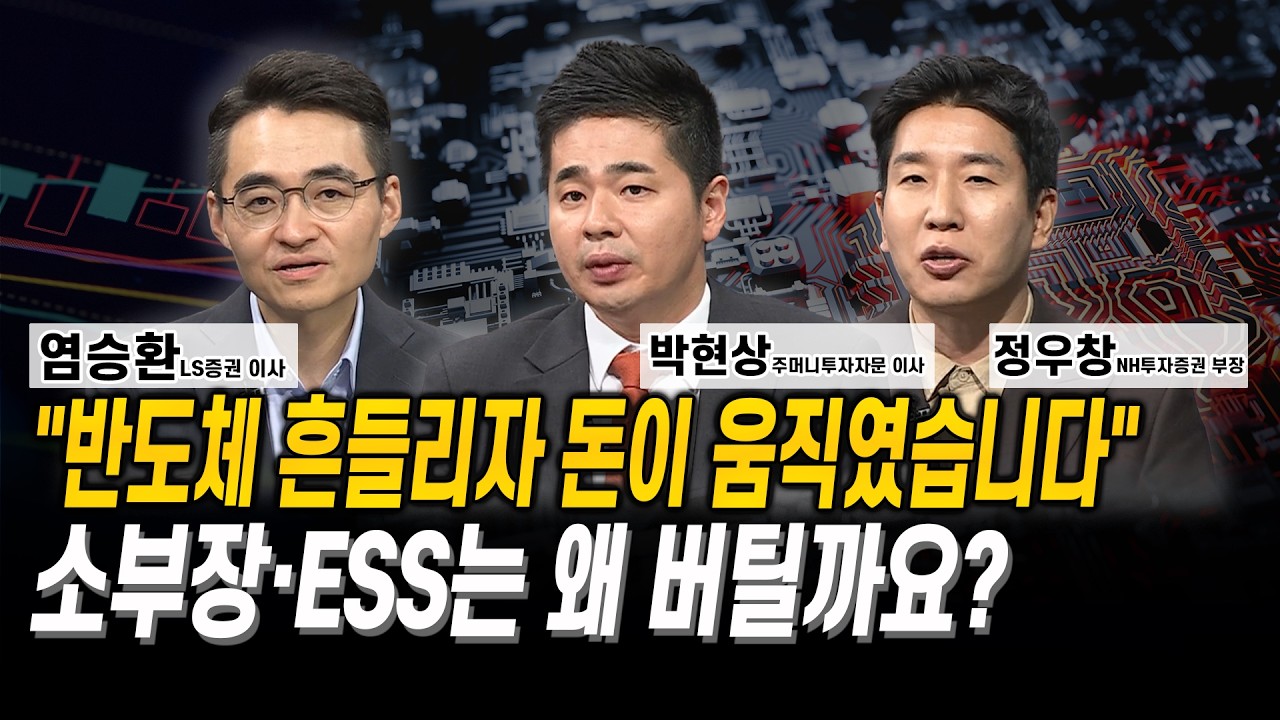 “반도체 흔들리자 돈이 움직였습니다” 소부장·ESS는 왜 버틸까요? l 염승환 l 박현상 l 정우창