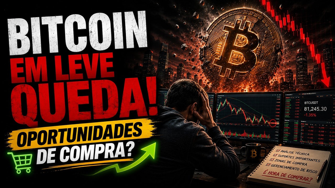Bitcoin em leve queda!
oportunidades de compra?