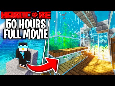 I Survived 50 Hours LOST AT SEA in Minecraft Hardcore!
