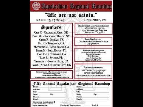 Chris R Steps 4 & 5 Ingram TX  Appalachian Regional Roundup - Kingsport, TN  3/15-17/2024