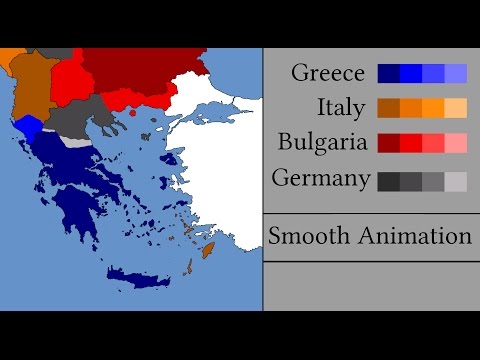 Smooth animation of the Greco-Italian War and the battle of Greece Every Day