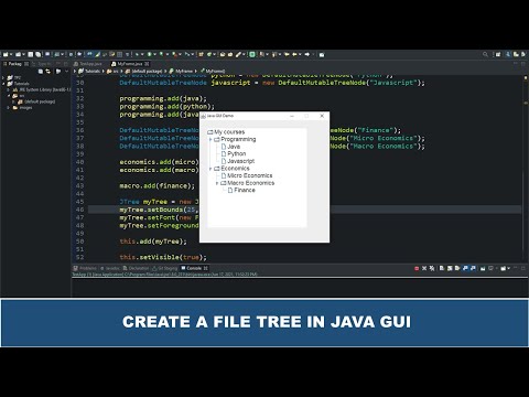 Java GUI Tutorial #53 - Creating A Tree In Java GUI Using JTree Class