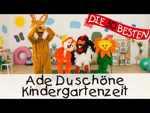 🇩🇪 Ade, du schöne Kindergartenzeit - Singen, Tanzen und Bewegen || Kinderlieder 👋