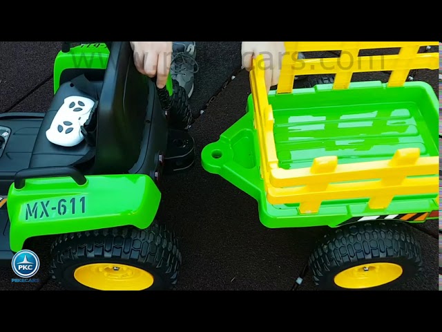 Pekecars Tractor Eléctrico para Niños Blow Truck 12V. Tractor Infantil con  Ruedas Caucho y Mando de Control Parental : : Juguetes y juegos