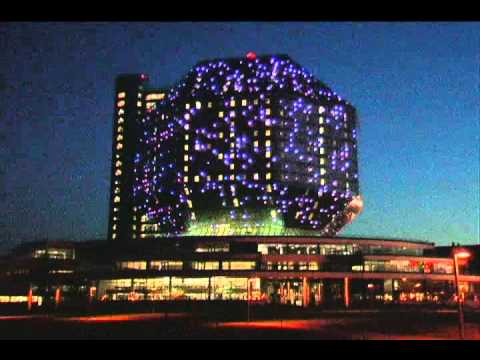 GVA Lighting National Library of Belarus with White Stars