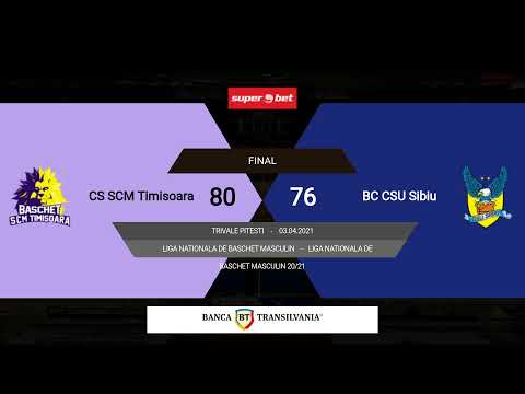 LNBM 2020-2021: SCM Timișoara - BC CSU Sibiu