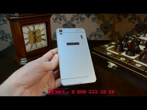Панель-накладка из тончайшего авиационного алюминия для Lenovo K3 Note / A7000 5.5' серебристая