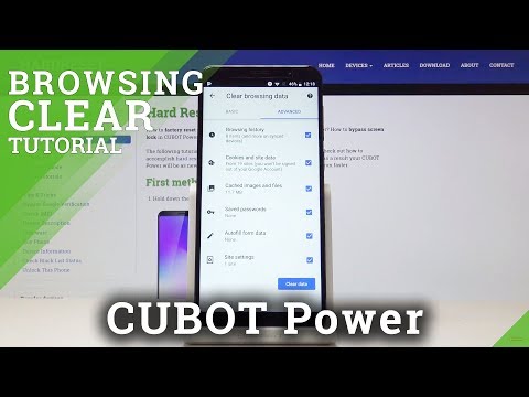How to Erase Browser Data in CUBOT Power - Delete Cookies & History