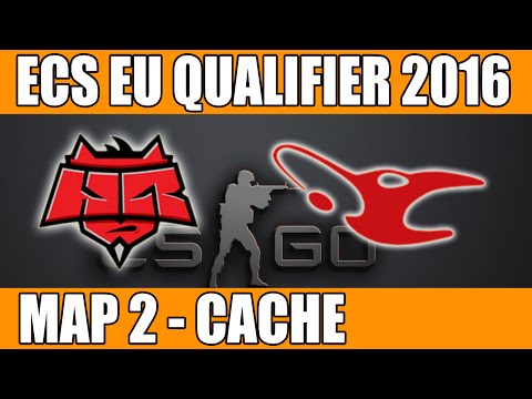 Mousesports vs HellRaisers | Map 2 (Cache) | ECS European Qualifier 2016 | MOU vs HR