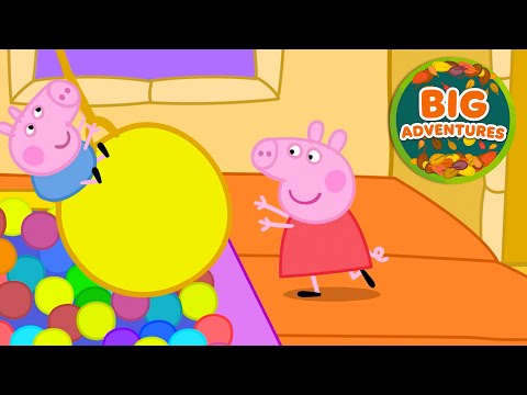 Peppa Pig Visits the NEW Soft Play! 😝 Peppa & George: Bouncy Maze | Big Adventure|Tales | 30 Minutes