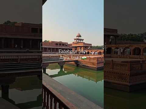 A walk through the magnificent Fatehpur Sikri—where history comes alive.🇮🇳 #Agra #India