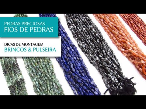 Novos Fios de Pedras Naturais Indianos para Montagem de Semi Joias - Pedra Mística