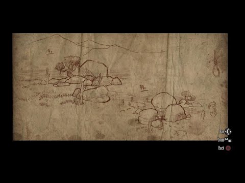 Red Dead Redemption - Treasure Map 1 Location.