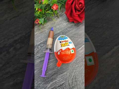 Kinder Joy Chocolate with Injection Chocolaty jam #shorts #kinderjoy #jam