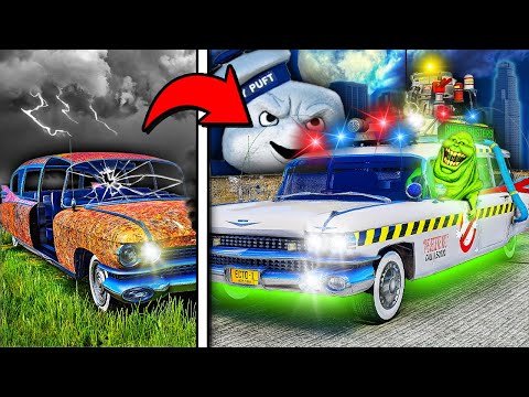 Repairing ECTO-1 Ghostbusters Car in GTA 5!