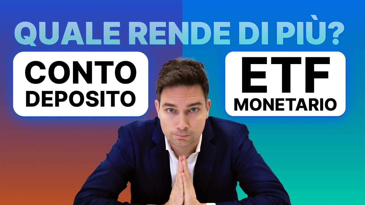 €100.000 in conto deposito al 3% o ETF monetario al 3,5%? Cosa scelgo davvero