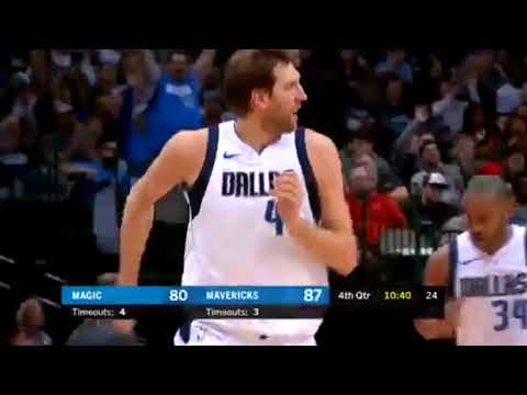 Dirk Nowitzki Full Highlights 2018.01.09 vs Magic - 20 Points in 24 Minites!
