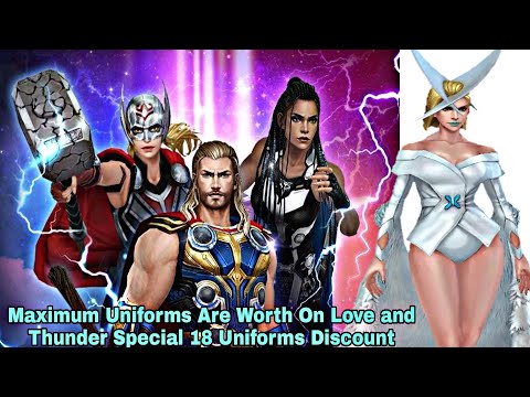 Maximum Uniforms Are Worth On Love and Thunder Special 18 Uniforms Discount - Marvel Future Fight