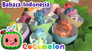 Download lagu 🦖Sepuluh Dino Kecil🦖 | CoComelon Bahasa Indonesia - Lagu Anak Anak | Nursery Rhymes mp3
