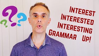 Interest-Interested-Interesting (+more) English Grammar Lesson/Example