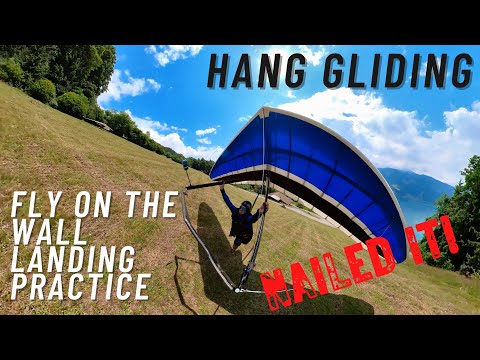 Hang Gliding - First Time Learning To Slope Land